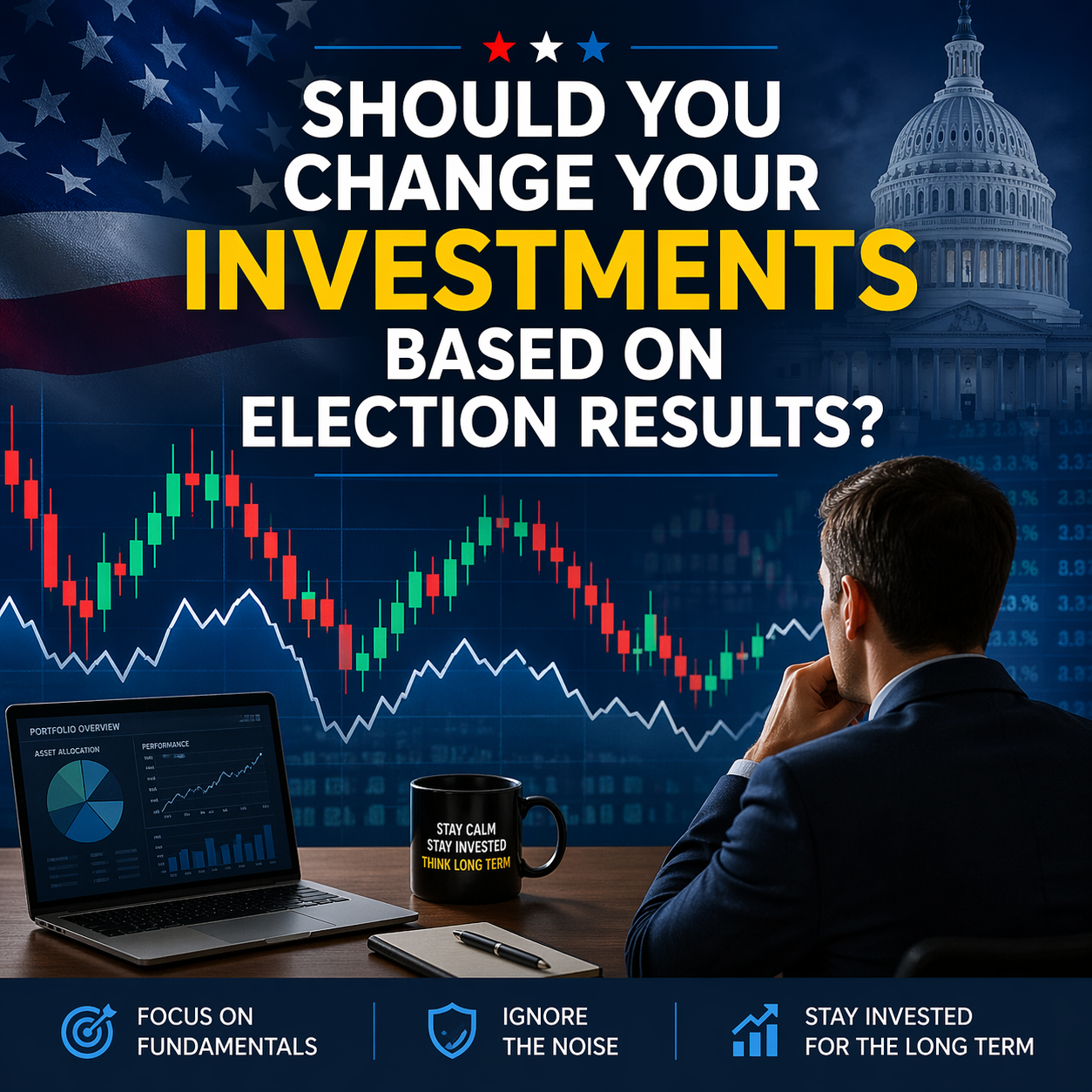 Should you change investments based on election results stock market volatility concept